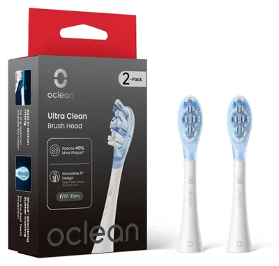 Zdjęcie produktu dla Oclean Ultra Clean harjaspäät, 2 kpl, valkoinen