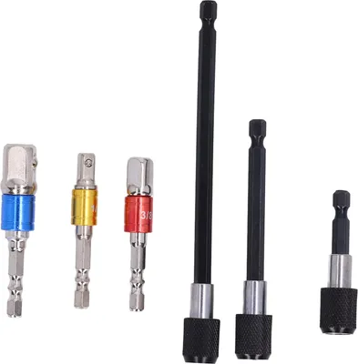 Produktbild von 1/4-Zoll-Sechskantschaft-Bitadapter, magnetisches Verlängerungsfutter, Schraubendreher-Steckschlüssel-Bithalter-Set