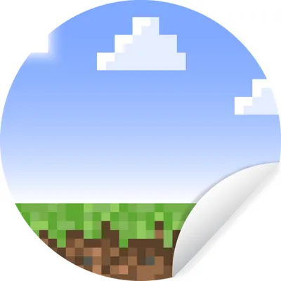 Produktbild von MuchoWow® Runde Wandtattoo - Wandsticker Tapete Aufkleber Spiele - Pixel - Spiele - Gras Ø 100 cm Selbstklebend und Repositionierbar - Wandaufkleber - Kreis - Tapetenkreis - Wandbild rund - Schlafzimmerdekoration - Wanddeko - runde Tapete - Kunst für zu Hause