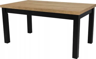 Obrázek produktu pro Černý skládací stůl 80x120/160 dub Craft Salon