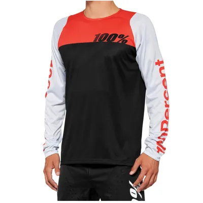 Obrázok produktu pre 100% cyklistický dres R-Core, čierna/červená/biela, M