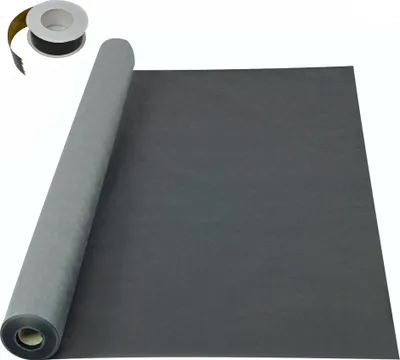 Produktbild von AMF Life Dachunterspannbahn, Dachfolie, 1,5 x 50m, grau + 1x Klebeband Schwarz