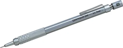 Produktbild von Druckbleistift Graphgear 500 0,5mm silber/schwarz Packung mit 12 Stück