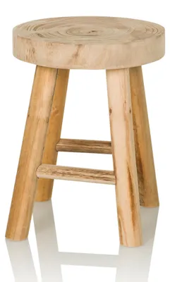 Obrázek produktu pro hjh LIVING Stolička RUSTIKO W Moderní stolička Make-up stolička, max. nosnost 120 kg, výška 44,0 cm Dřevo