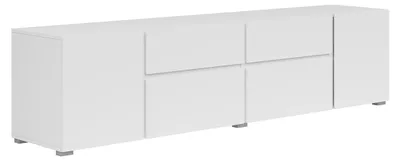 Produktbild von TV-Möbel Maxis mit 2 Schubladen und 4 Türen, Weiß, 195cm