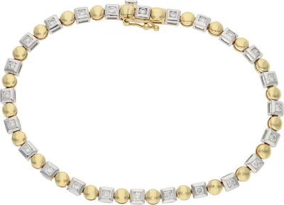 Produktbild von JuwelmaLux Armband 585 Gold- und Weißgold mit Brillanten JL30-03-2210 19,5cm