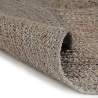 Obrázek produktu pro vidaXL Koberec ručně vyráběný z juty kulatý 240 cm šedý