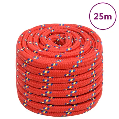 Immagine prodotto di vidaXL Corda per barche Rossa 20 mm 25 m Polipropilene