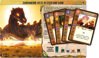 Produktbild von Spirit Island: Zunehmende Hitze in Stein und Sand (Mini-Eweiterung)