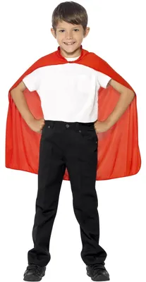 Productafbeelding van Smiffys - Cape - Kinderkostuum SM241 (one size) (Rood)