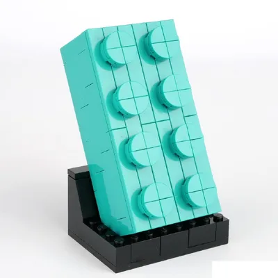Image de LEGO VIP Brick Brick 2x4 turquoise 6346102 - Exclusive Set 2020