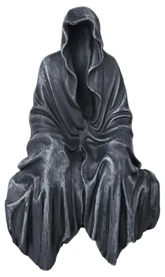 Gotisches Harz-Sitzfigur-Dekor, 13,5 cm, mystisch