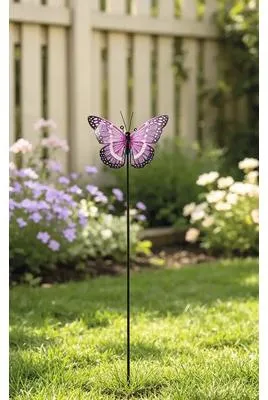 Produktbild von Gartenstecker Lafiora Schmetterling Metall 18 x 8 x 85 cm lila
