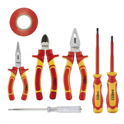 Obrázok produktu pre Sada Klieští A Skrutkovačov 1000V, 7 Kusov - T N01-237