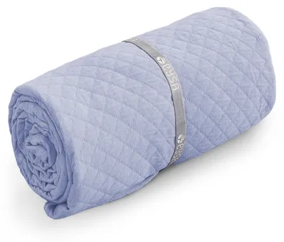 Tagesdecke 180x270 cm, Blau, Argyle, Baumwoll-Polyester-Mix
