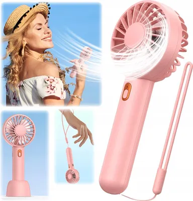 Obrázok produktu pre USB ventilátor Tichý mini stolný ventilátor TOPK K30 ružový