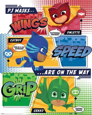 Imagen del producto de PJ Masks - Catboy / Owlette - Póster de 40x50 cm