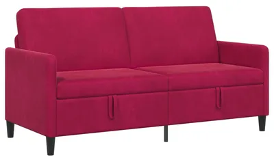 Produktbild von vidaXL Sofa mit Stauraum Weinrot 172 x 78 x 87 cm Polyester