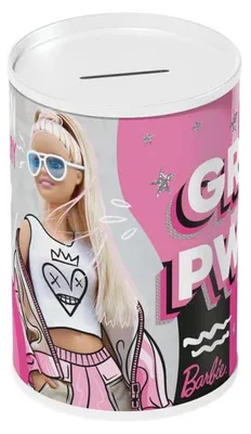 Zdjęcie produktu dla Skarbonka metalowa Diakakis Barbie, puszka na oszczędności