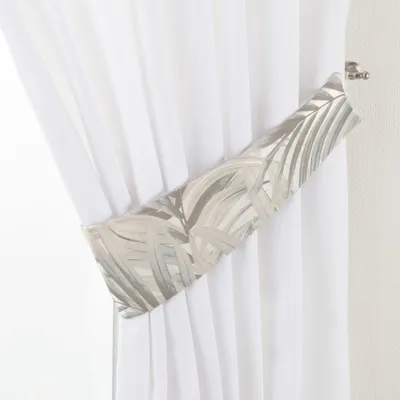 Produktbild von Dekoria Raffhalter Victoria, grau-beige, 12 x 70 cm