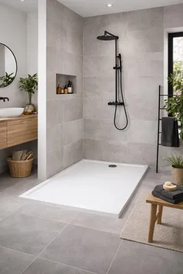Produktbild von Duschwannen 120x70 Duschtasse aus hochwertigem Sanitär Acryl GFK Verstärkt 70x120 Markenware Kreabad Duschwannen ist extra Verstärkt