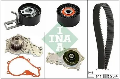 Produktbild von INA Wasserpumpe + Zahnriemensatz für Citroen Ford Mazda Peugeot Volvo