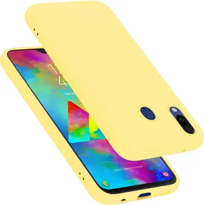 Image de Cadorabo Housse pour Samsung Galaxy M20 Housse en jaune Housse pour portable Case Cover TPU Etui