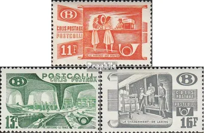 Produktbild von Briefmarken Belgien 1950 Mi PP30A-PP32A (kompl.Ausg.) postfrisch Postalltag