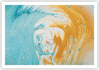 Produktbild von Poster - Poster ohne Rahmen - Abstraktion verschüttet Farben - 100x70 cm - Wand Bild - Wanddeko - Wandbilder - Kunstposter - Wandposter - Bilder - Kunstdruck - Wanddekoration - P2XAA100x70-4742