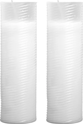Produktbild von 2er Pack Ersatzkerze / Nachfüllkerze N5 weiß in der Größe 24 cm