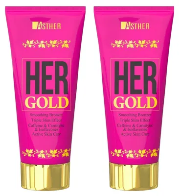 Productafbeelding van Asther Her Gold Bronzer bruiningslotion voor vrouwen 2 stuks