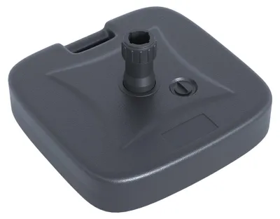 Immagine prodotto di Base per Ombrellone da Giardino Ø38 Riempibile 20-30 Kg HDPE Nero 46x45x26 cm