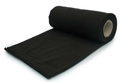 Immagine prodotto di Tessuti in pile polare 200 g/m2, tipo DTY, nero 50 x 155 cm