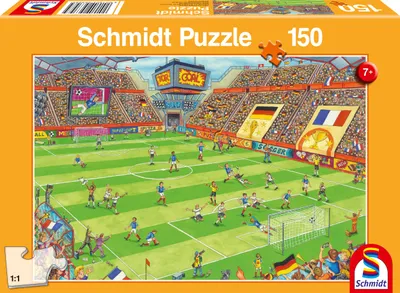 Image de Schmidt Spiele 56358 - Puzzle enfant standard 150 pièces - Finale au stade de football, 150 pièces