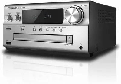 Produktbild von Panasonic SC-PMX94EG-S, Heim-Audio-Mikrosystem, Schwarz, Silber, 120 W, 2-Wege, 14 cm, 19 cm