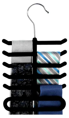 Produktbild von Bügel für Krawatten, Schals und Gürtel - Schwarz - 28 cm