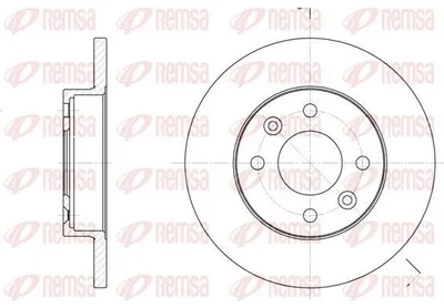 Produktbild von 2x REMSA Bremsscheibe 6067.00 vorne für RENAULT CLIO II (BB0/1/2_ CB0/1/2_)
