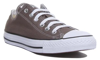 Produktbild von Converse Chuck Taylor All Star Ox Herren Niedrige Top Schnürung Lässig Le en Turnschuhe Holzkohle – undefined / Holzkohle