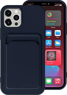 Produktbild von König Design Hülle kompatibel mit Apple iPhone 13 Pro Kunststoff Soft Handyhülle - Handy Case Blau