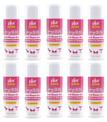 Produktbild von pjuractive mySKIN 10er Set: Anti-Blasen-Gel gegen Reibung & Scheuern - mit Arganöl - 300ml