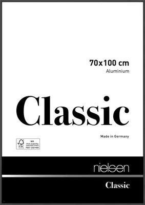 Produktbild von nielsen Aluminium Bilderrahmen Classic, 70x100 cm, Schwarz Matt