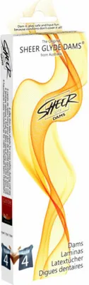 Obrázek produktu pro Sheer Glyde - Dams Laminas Latex Oral Sex Tail