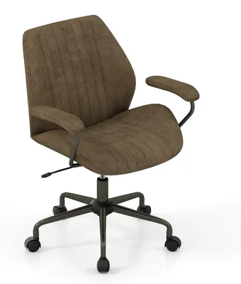 Produktbild von Bürostuhl - Ergonomischer Bürostuhl - Drehstuhl - Computerstuhl - Stuhl mit Armlehnen - Olivgrün