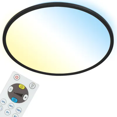 Produktbild von LED Panel Dimmbar Fernbedienung Ultraflach CCT 22 W schwarz Kunststoff Briloner