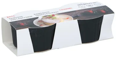 Immagine prodotto di Mini pirofila nera 2 pezzi