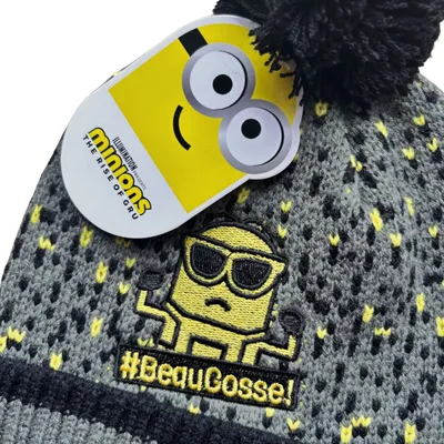 Produktbild von Minions Kinder Wintermütze für Jungen mit Pompon