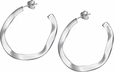 Image de Lotus Silver Créoles en argent 925 Boucles d'oreilles Lotus Silver Trendy Femmes JLP3187-4-2