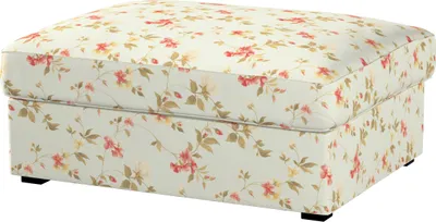 Produktbild von Dekoria Bezug für Kivik Hocker, blau-rosa, Bezug für Hocker Kivik