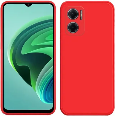 Immagine prodotto di Custodia per Xiaomi Redmi 10 5G, custodia protettiva in silicone morbido in gomma liquida rosso