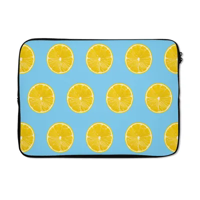 Produktbild von MuchoWow® Laptop Hülle 14 ZollZitrone - Farben - Muster Laptoptasche - Laptoptasche - Stoßsicher - Schutzhaube